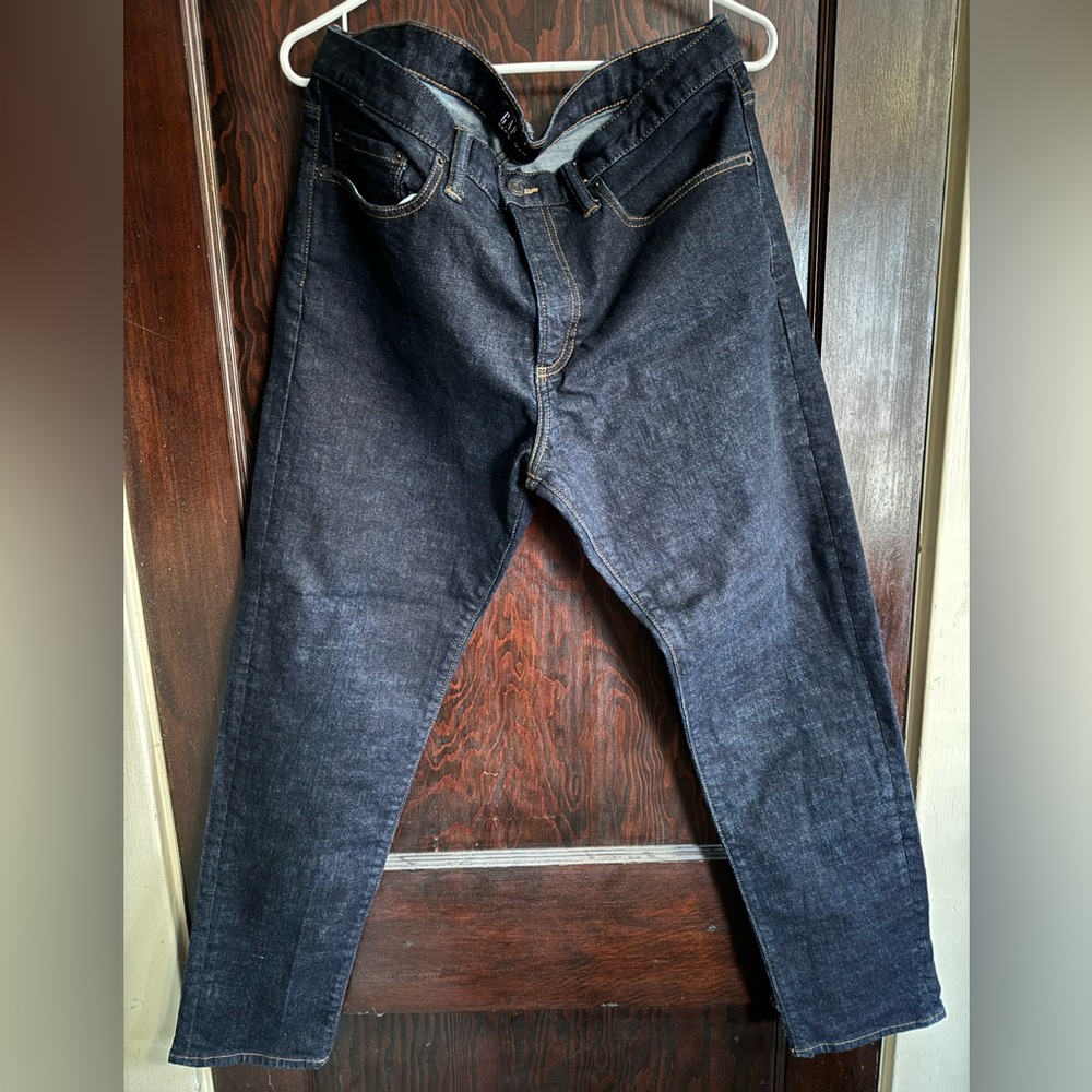 Gap slim taper dark rinse jeans